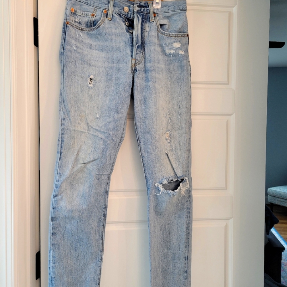 Levis 501 skinny jeans "clear minds"